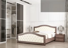 Кровать Стиль 1 160x200 см с мягкой спинкой