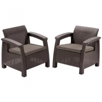 Комплект мебели Corfu Duo set (капучино)