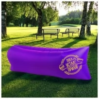 Шезлонг-мешок надувной Приляг, 220x80x65 см, фиолетовый
