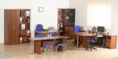 Набор на 3 рабочих места + переговорная зона Альфа 23 Ольха (рыжий)